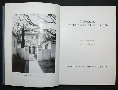 HOPKINS - MODERNE AMERIKANISCHE LANDHÄUSER - 1926 - AMERIKA - HÄUSER