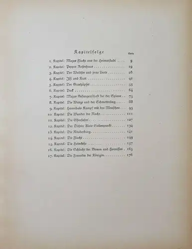 W. BONSEL - BIENE MAJA - RÜTTEN & LOENING 1920