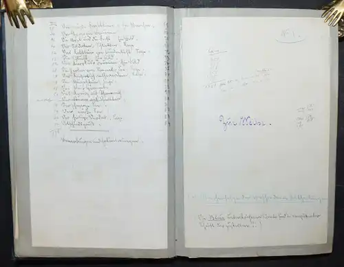 JOHANN BRESCH - VOGESENKLÄNGE - ORIGINAL-MANUSKRIPT 1887 -  ELSASS - HANDSCHRIFT