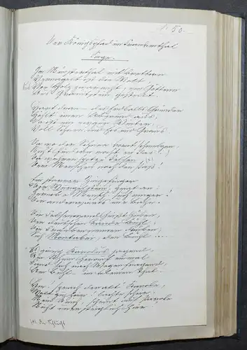 JOHANN BRESCH - VOGESENKLÄNGE - ORIGINAL-MANUSKRIPT 1887 -  ELSASS - HANDSCHRIFT