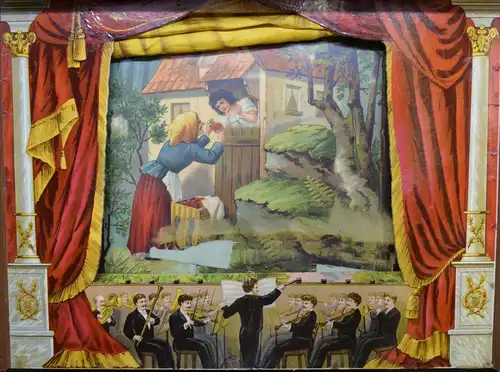 PAPER-THEATRE- PAPIERTHEATER 1889 SEHR SELTEN ! ! MÄRCHEN-PANORAMA FARY TOYS