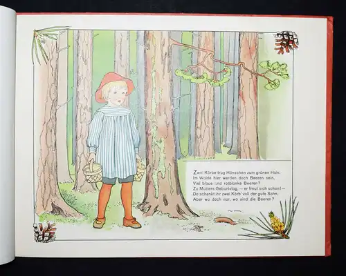 Beskow. Hänschen im Blaubeerwald (1928) - SELTENE JUBELAUSGABE !