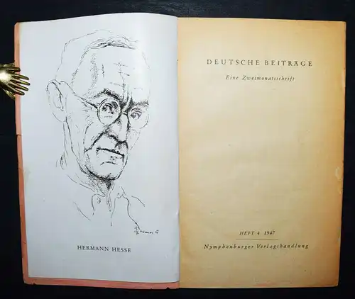 Hermann Hesse zum siebzigsten Geburtstag - 1947-1948 - Hans Carossa