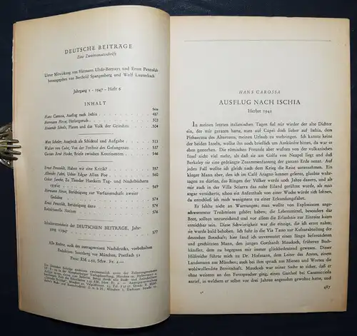 Hermann Hesse zum siebzigsten Geburtstag - 1947-1948 - Hans Carossa