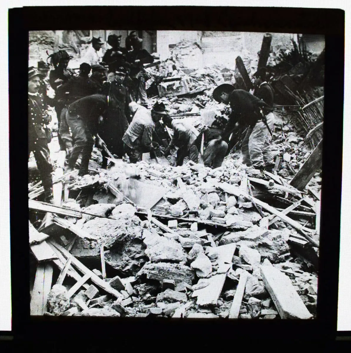 Erdbeben von Messina 1908 - 3 Glasdias - Italien - Naturkatastrophe 2