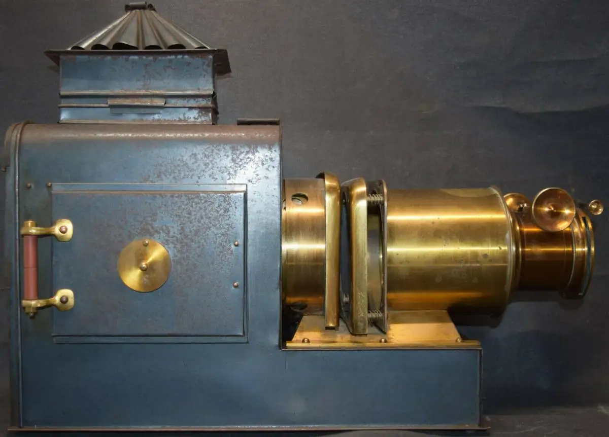 LATERNA MAGICA – HELIOSCOPIC LATERN um 1860 - GLAS-DIAS PROJEKTOR PROJECTOR 1