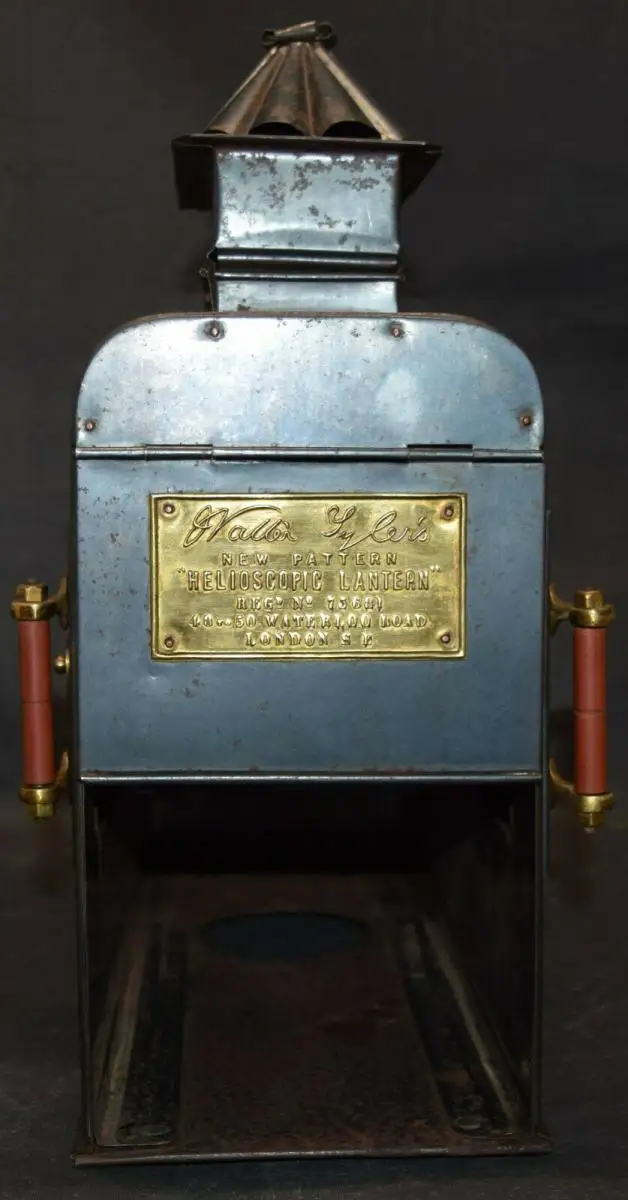 LATERNA MAGICA – HELIOSCOPIC LATERN um 1860 - GLAS-DIAS PROJEKTOR PROJECTOR 6