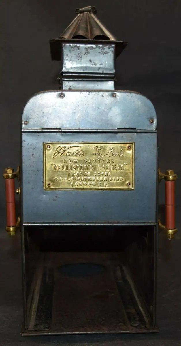 LATERNA MAGICA  HELIOSCOPIC LATERN um 1860 - GLAS-DIAS PROJEKTOR PROJECTOR 6