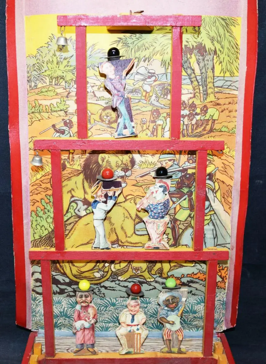 Spiele – Tir au canon - Originelles Billart-Spiel Frankreich um 1895 0