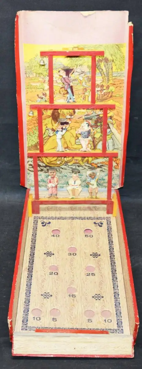 Spiele – Tir au canon - Originelles Billart-Spiel Frankreich um 1895 1