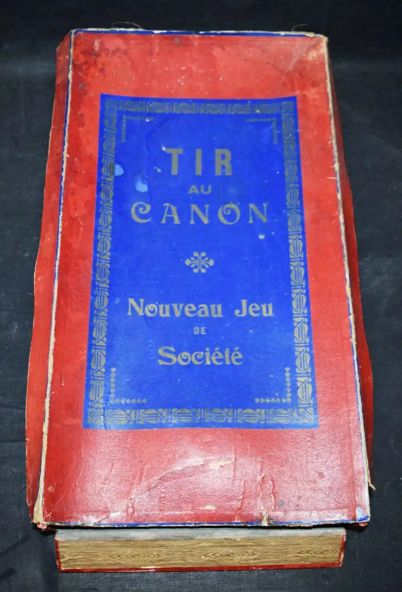 Spiele  Tir au canon - Originelles Billart-Spiel Frankreich um 1895 2