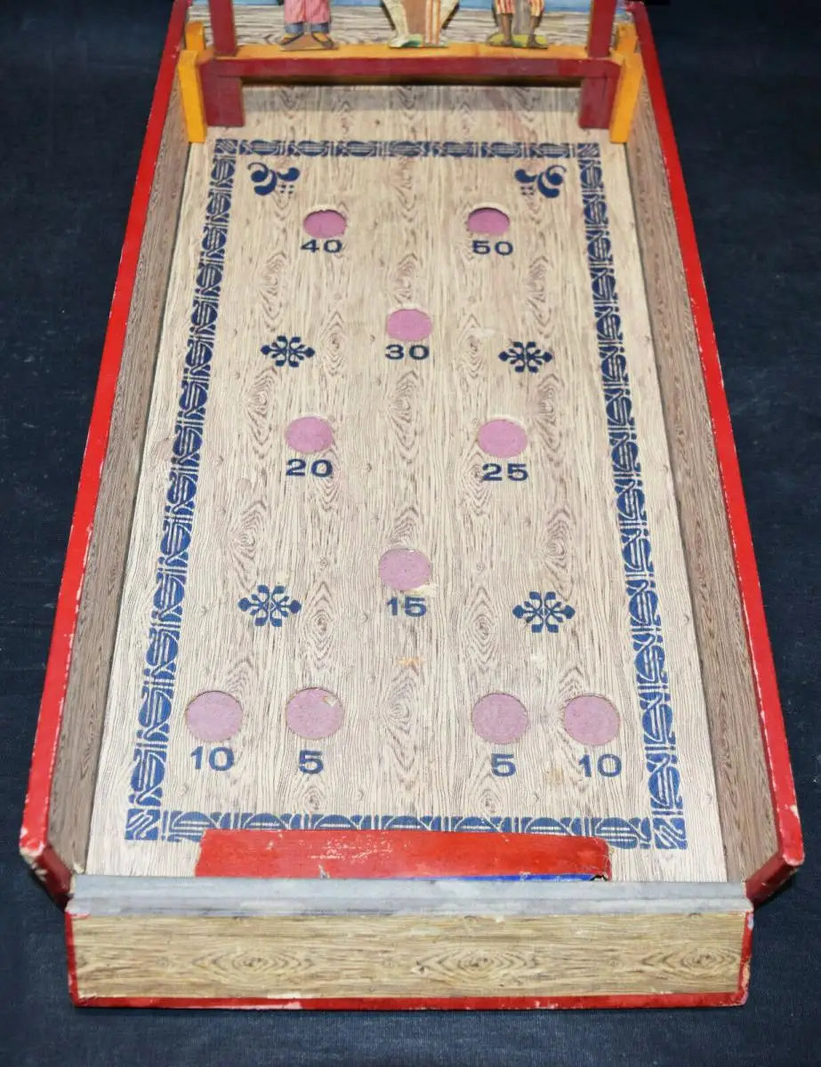 Spiele – Tir au canon - Originelles Billart-Spiel Frankreich um 1895 6