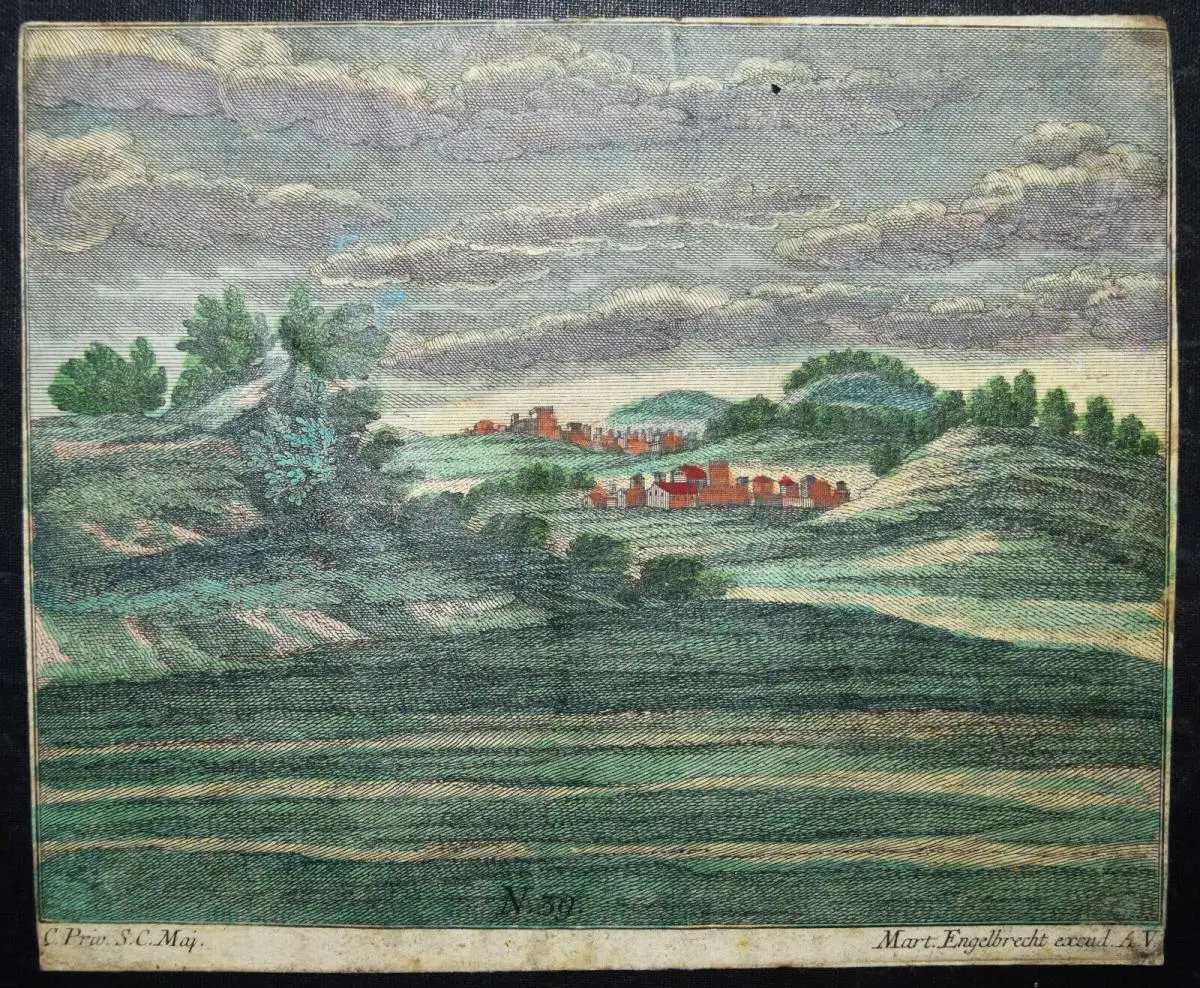 PAPIERTHEATER um 1730 - Engelbrecht  – Jesus im Garten Gethsemane - DIORAMA 3