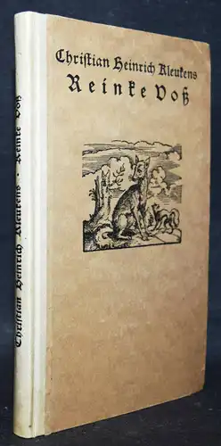 Reineke Fuchs – Kleukens, Reinke Voß - Leipzig, Insel-Verlag 1923