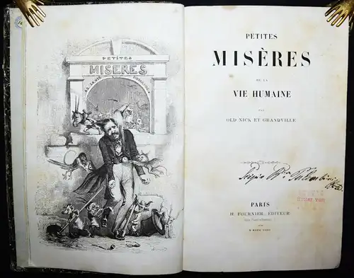 Old Nick et Grandville - Petites misères de la vie humaine - Erstausgabe 1843