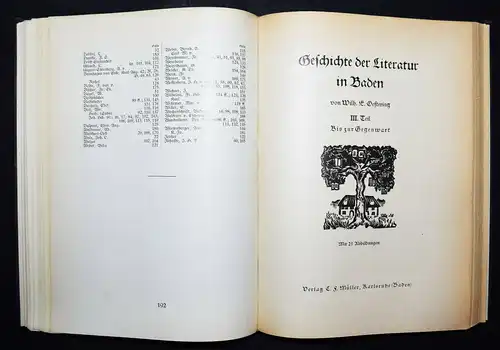 Oestering, Geschichte der Literatur in Baden 1990 BADENIA - LITERATURGESCHICHTE