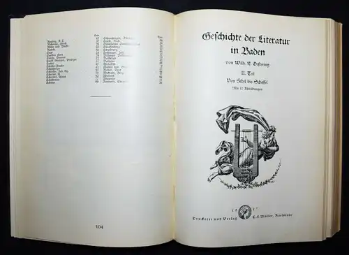 Oestering, Geschichte der Literatur in Baden 1990 BADENIA - LITERATURGESCHICHTE