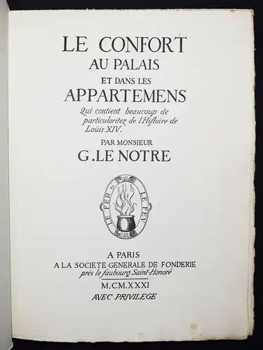 GERMAINE KRULL – Lenotre u. a., Confort 1931 NUMMERIERT 1/1000 WERBUNG