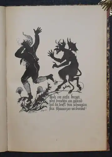 Ströhl, Schwoarzkerschaln - 1875 - ÖSTERREICH - MUNDART - SILHOUETTEN