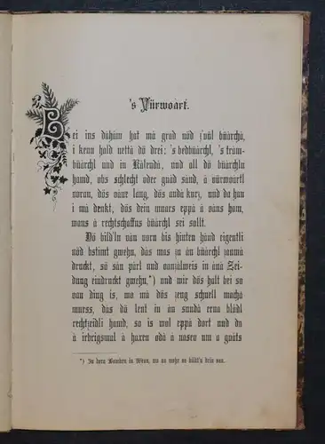 Ströhl, Schwoarzkerschaln - 1875 - ÖSTERREICH - MUNDART - SILHOUETTEN