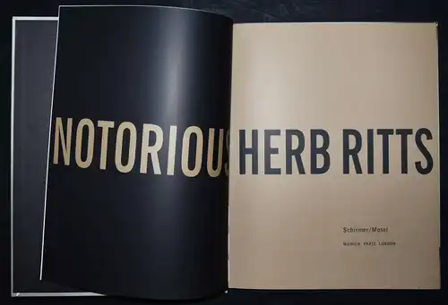 Herb Ritts, Notorious - ERSTE DEUTSCHE AUSGABE - PORTRAITS - 