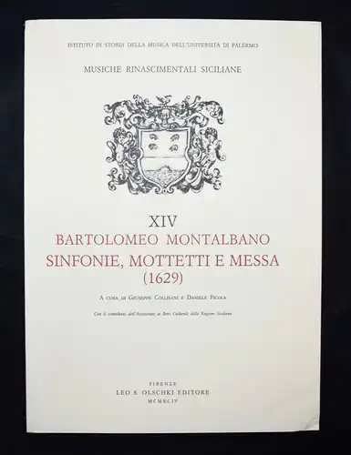 BAROCK-MUSIK- 1629 - Montalbano, Sinfonie, mottetti e messa - BAROCCO