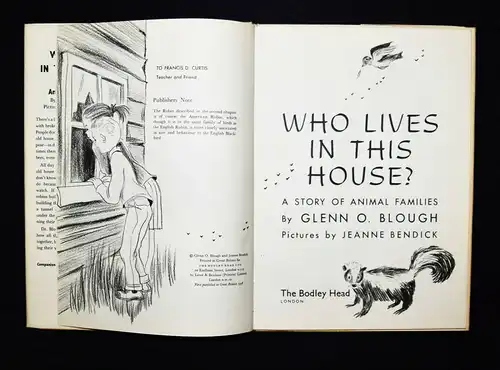 Blough, Who lives in this house? A story of animal families - ERSTE AUSGABE 1958