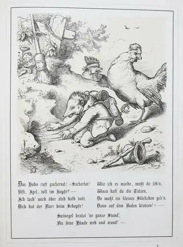 Süs. Swinegels Reiseabenteuer! Braunschweig - Vieweg 1857 ERSTE AUSGABE 