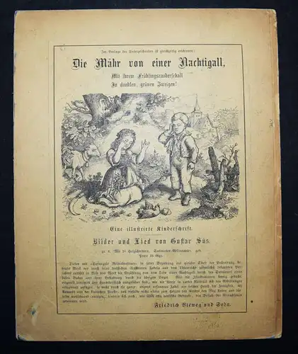 Süs. Swinegels Reiseabenteuer! Braunschweig - Vieweg 1857 ERSTE AUSGABE 
