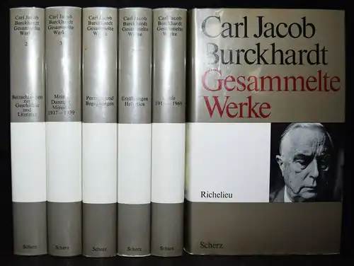 Burckhardt, Gesammelte Werke. Bern 1971 SIGNIERT GESAMTAUSGABE
