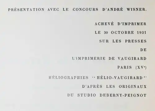 Rothschild, Diagrammes 1931 NUMMERIERT - Eines von 225 Exemplaren