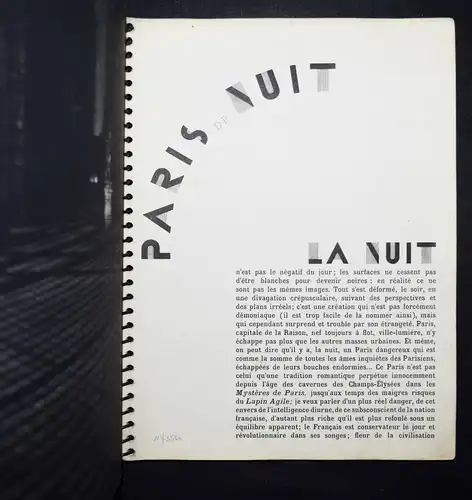 Brassai – Morand, Paris de nuit - 1933 