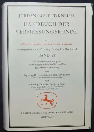 Jordan, Handbuch der Vermessungskunde. Band VI - Geodäsie