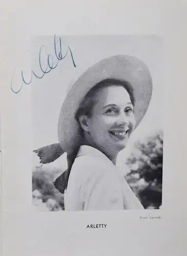 Colette, Galas Karsenty, Saison 1954-1955 Autographen Arletty E. Ker M. Gatineau