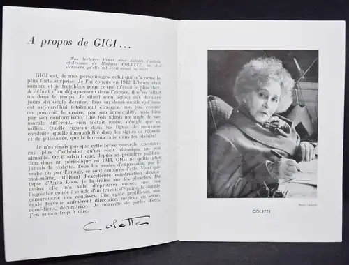 Colette, Galas Karsenty, Saison 1954-1955 Autographen Arletty E. Ker M. Gatineau