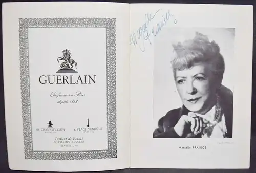 Colette, Galas Karsenty, Saison 1954-1955 Autographen Arletty E. Ker M. Gatineau