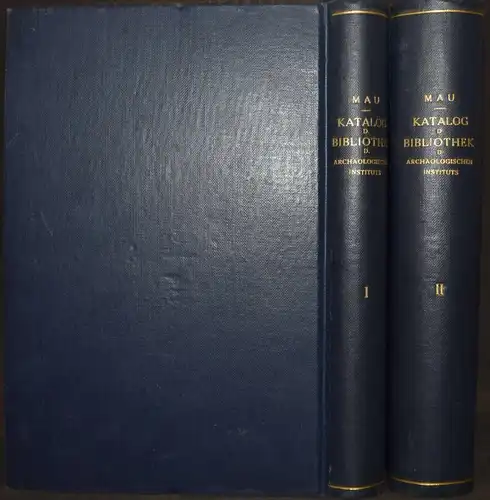 Mau, Katalog der Bibliothek... - Antike Archäologie Bibliographie Numismatik