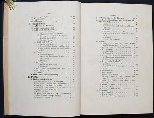 Mau, Katalog der Bibliothek... - Antike Archäologie Bibliographie Numismatik