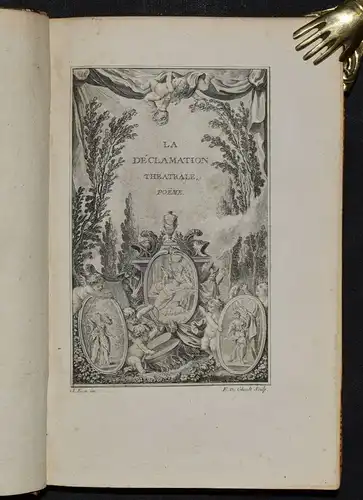 Dorat. Declamation theatrale. Paris 1771 - Pressendruck