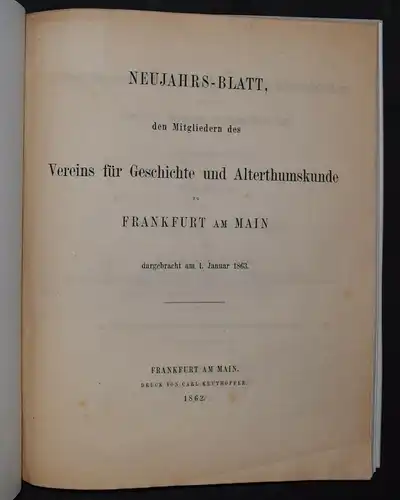 Die Heddernheimer Votivhand 1861 - Jakob Becker