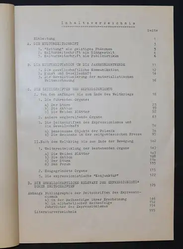 Lilian Schacherl - Die Zeitschriften des Expressionismus - Dissertation