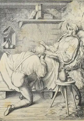 Pestalozzi, Lienhard und Gertrud 1844 - ERSTAUSGABE mit diesen Illustrationen