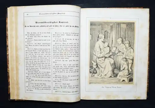 Pestalozzi, Lienhard und Gertrud 1844 - ERSTAUSGABE mit diesen Illustrationen