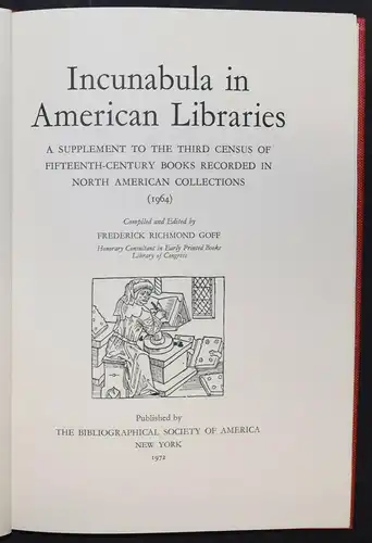 Goff, Incunabula in American libraries 1972-1973