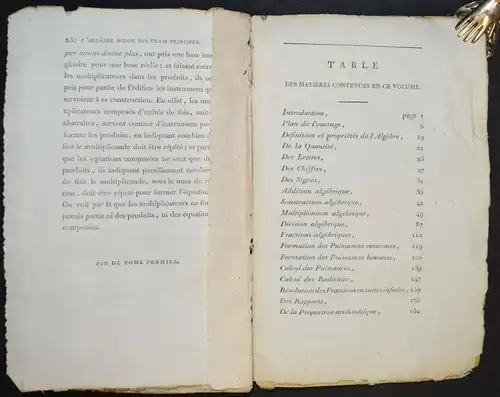 Porro, L’algebre selon ses vrais principes - Mathematik mathematiques