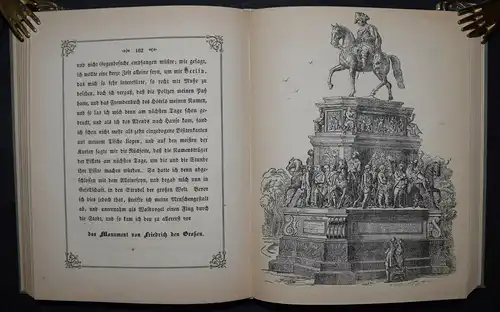 Klesheim, Schwarzblatl auf Wanderschaft 1852 mit 3 HOLZSCHNITTILLUSTRATIONEN