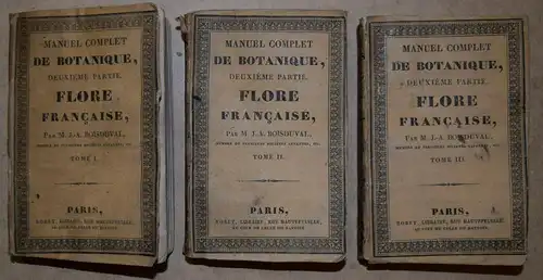 Boisduval, Manuel complet de botanique, deuxième partie. Flore français  botanik