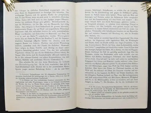 F. KINKELIN -  DIE URBEWOHNER DEUTSCHLANDS - 1882 - VORGESCHICHTE DEUTSCHLAND