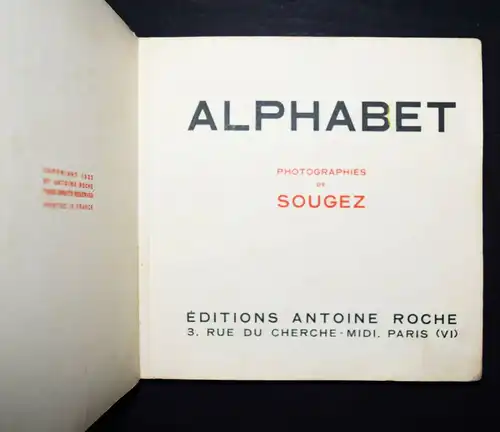 Sougez, Alphabet - 1923 - NEUE SACHLICHKEIT Photobilderbuch Kleinkind-Bilderbuch