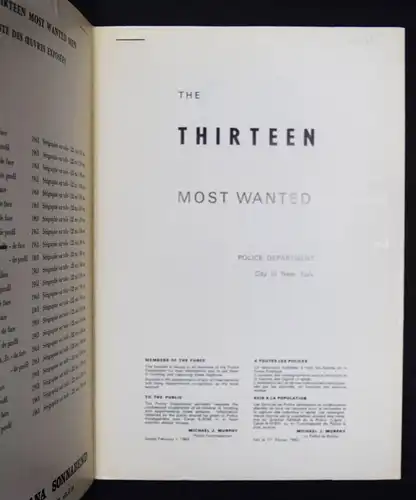Andy Warhol, The thirteen most wanted men 1967 ORIGINAL-SERIGRAPHIE - POP-ART